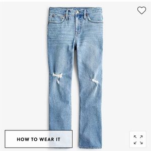 J crew 9'' demi-boot crop jeans